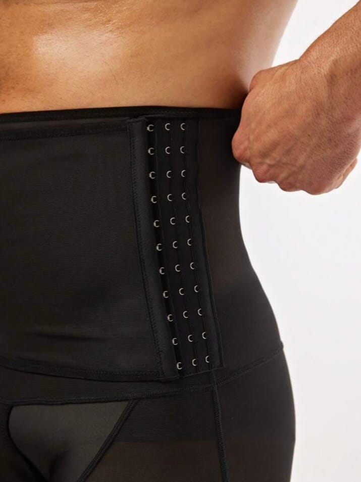 Men's High-Waist Compression Shapewear Boxer Shorts – Tummy Control Waist Trainer Underwear